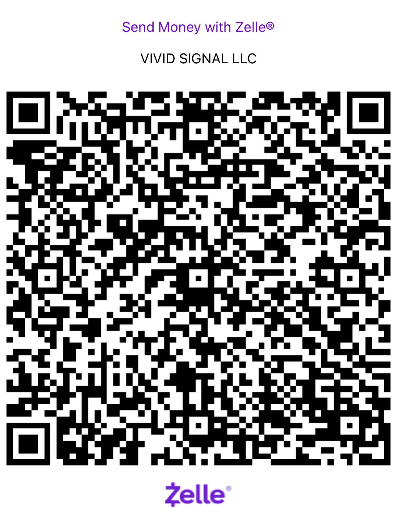 Zelle QR code